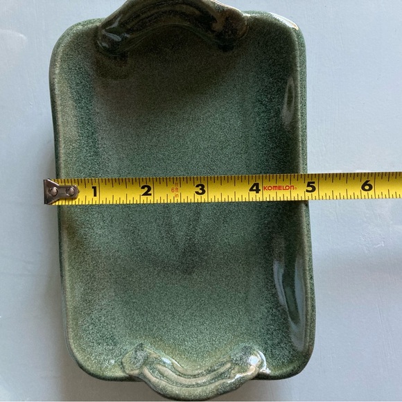 Studio Pottery Signed Tray Trinket Dish Soap Dish - Picture 7 of 7